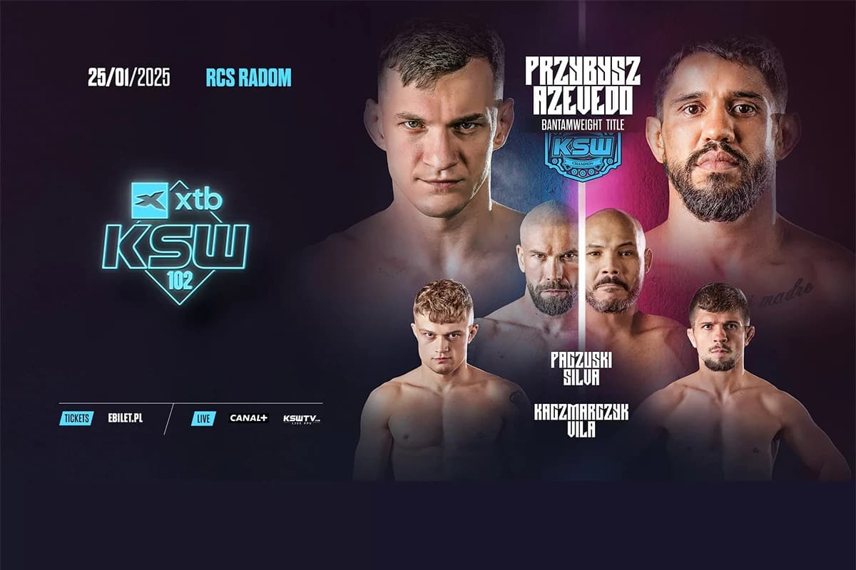 Obrazek newsa : KSW 102 gdzie oglądać? Transmisja online, stream za darmo